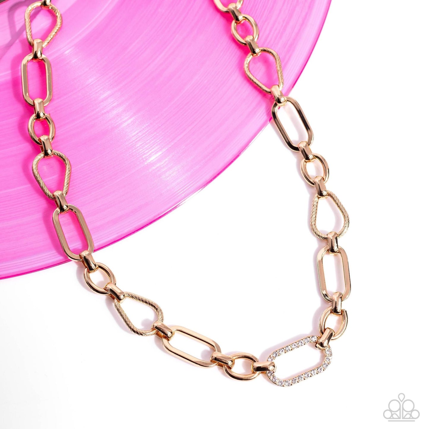 Paparazzi Accessories Sentimental Sequence - Gold Selfie September Exclusive Jewelry