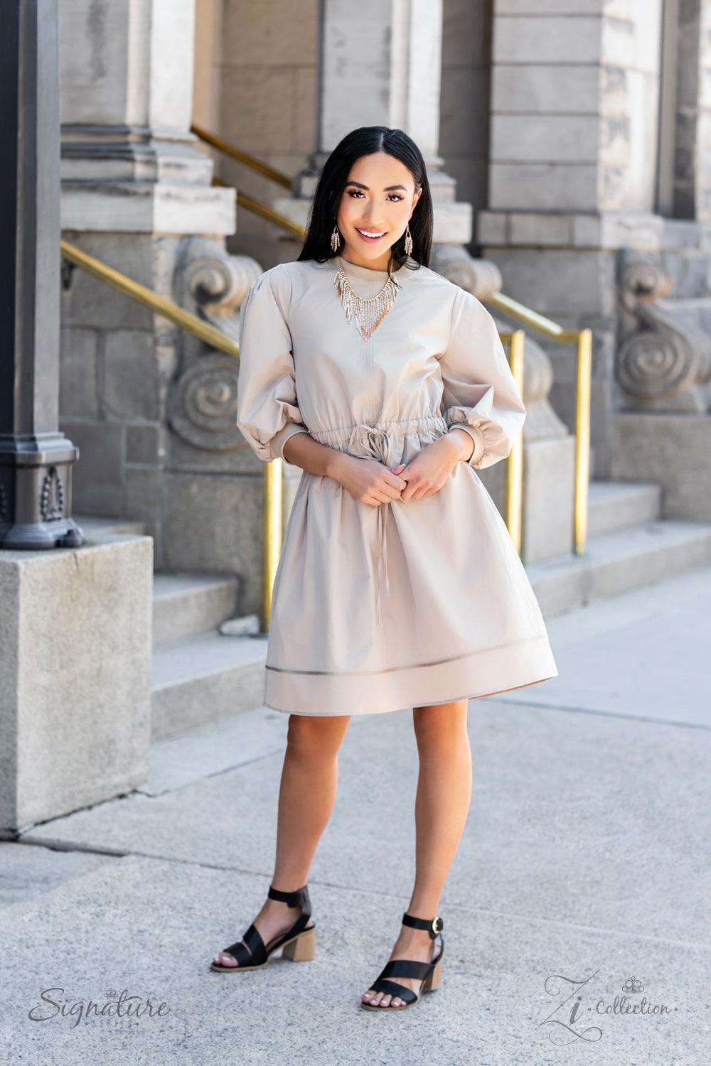 Paparazzi Accessories The Amber Seemingly separated by dainty gold beads, shimmery strands of white rhinestones majestically morph into gold rectangular frames along a sleek rounded snake chain. The glamorously golden getup stacks into timelessly tapered