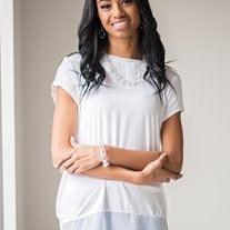 Paparazzi Accessories Ice Ice Baby - White Glassy links connect around the wrist, creating a colorfully, modern chain. Features an adjustable clasp closure. Jewelry