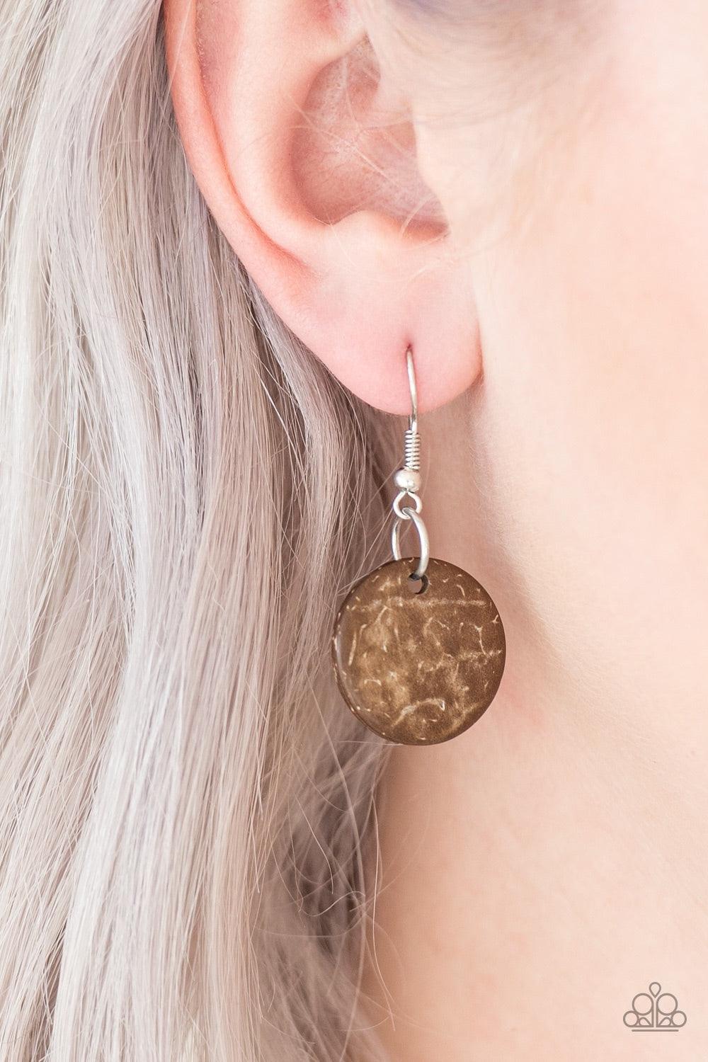 Paparazzi Accessories You Better BELIZE It ~Purple Brushed in a vibrant finish, purple wooden beads and brown wooden discs are threaded along shiny brown cording for a summery look. Features an adjustable sliding knot closure. Jewelry