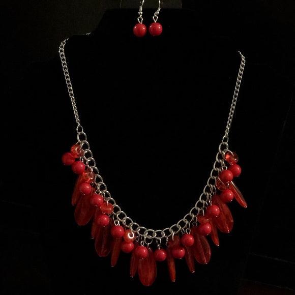 Paparazzi Accessories Miami Martinis - Red Paparazzi Exclusive Jewelry