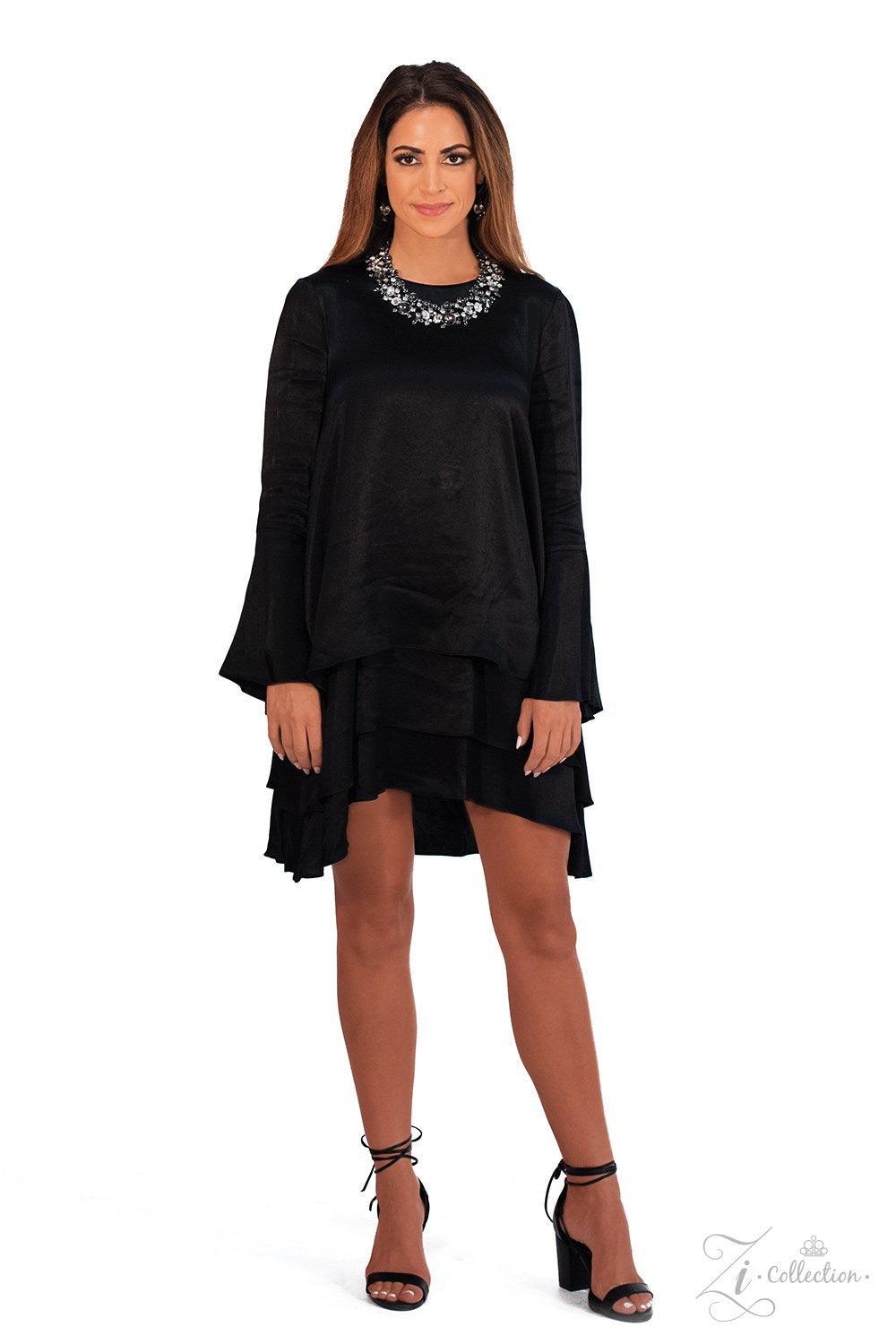 Paparazzi Accessories Phenomenon Encased in shimmery metallic frames, clusters of glassy white rhinestones and mysterious smoky gems in a range of sizes and shapes wrap dramatically around the collar in a show-stopping finish. Sleek gunmetal accents are s