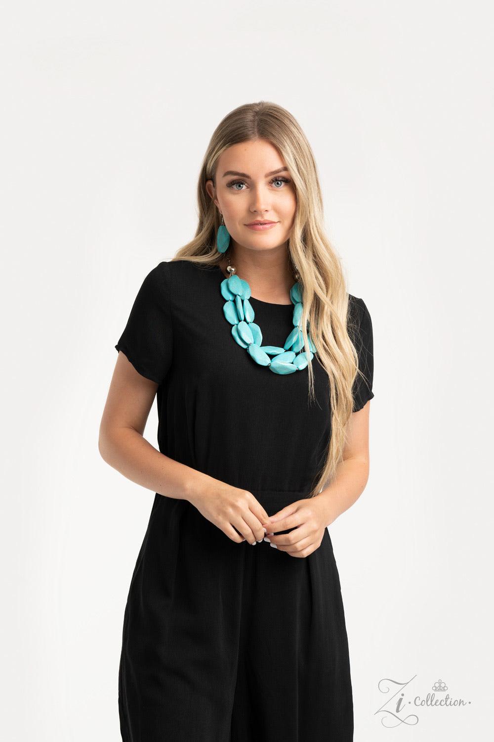 Paparazzi Accessories Authentic 💗💗ZiCollection $25💗💗 Three groundbreaking tiers of faceted turquoise stones and dainty silver beads layer down the chest, creating bold layers. The earthy stones combine flawlessly with strands of silver chain, pioneeri