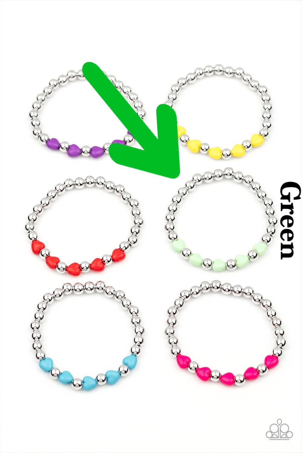 Paparazzi Accessories Starlet Shimmer Bracelet: #15 - Green Jewelry