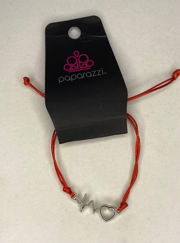Paparazzi Accessories Cardiac Couture ~Red February FF Exclusive Bracelet