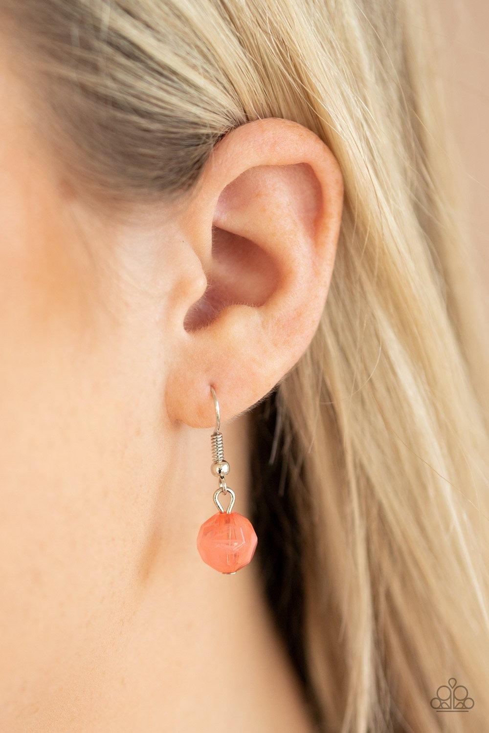 Paparazzi Accessories Summer Ice - Multi strands of faceted coral, pink, and purple crystal-like beads alternate below the collar, creating colorfully icy layers. Features an adjustable clasp closure. Jewelry