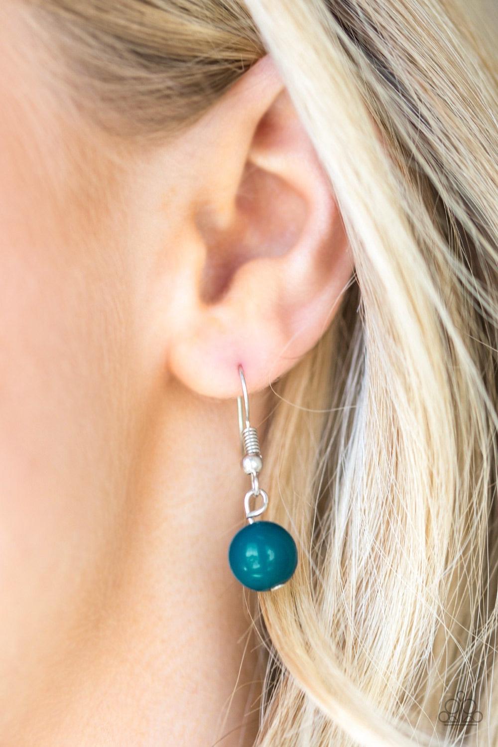 Paparazzi Accessories Full BEAD Ahead - Blue Gradually increasing in size near the center, strands of shiny blue beads layer below the collar in a bold beaded fashion. Features an adjustable clasp closure. Jewelry