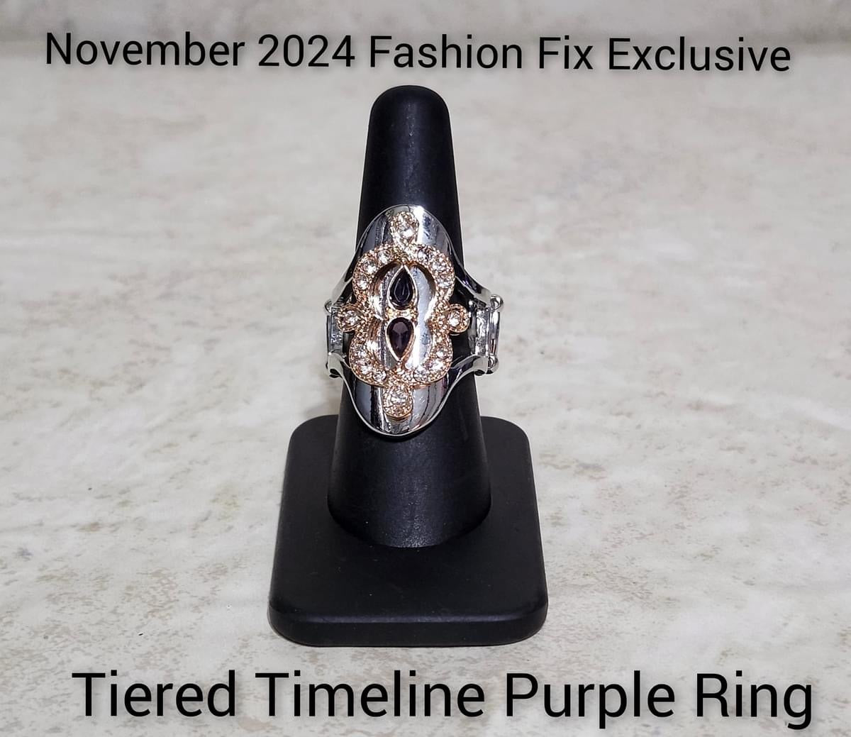 Tiered Timeline - Purple