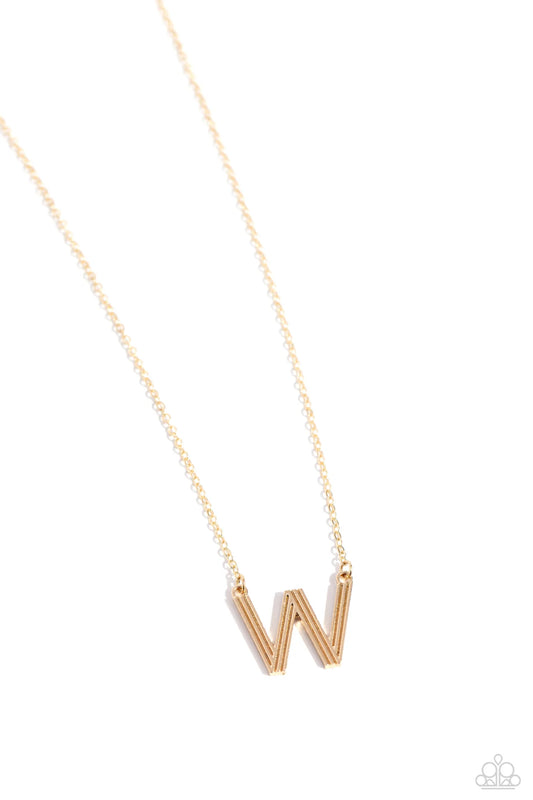 Leave Your Initials - Gold - W