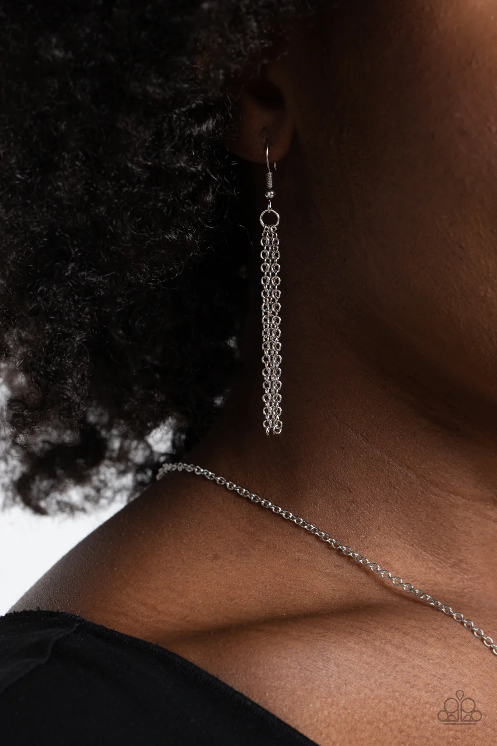 Paparazzi Accessories So This is Love - White Painted in a shimmery white lacquer finish, a silver heart swings from the bottom of a dainty silver chain below the collar for a charming finish. Featured in the center of the white backdrop, a smaller heart,