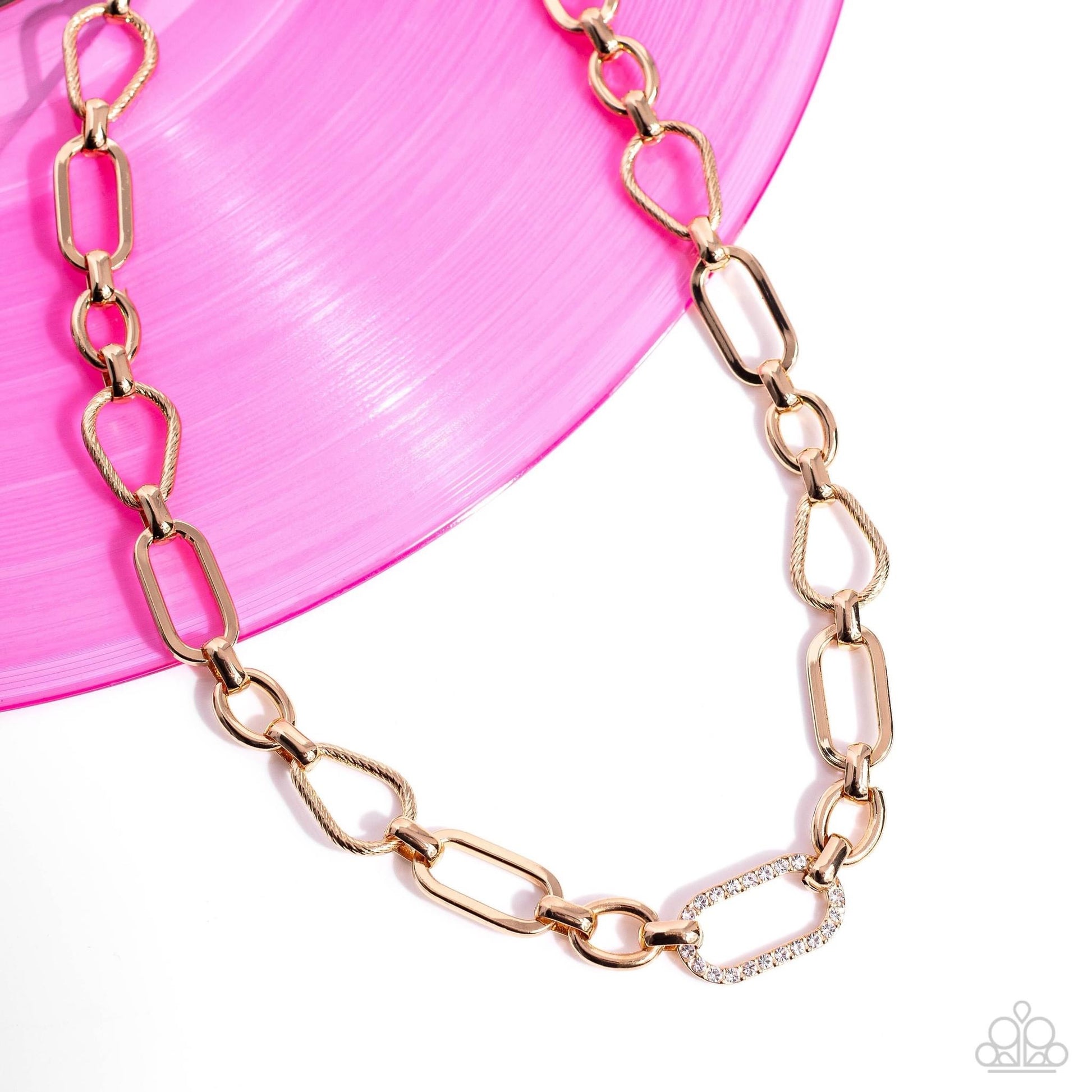 Paparazzi Accessories Sentimental Sequence - Gold Selfie September Exclusive Jewelry
