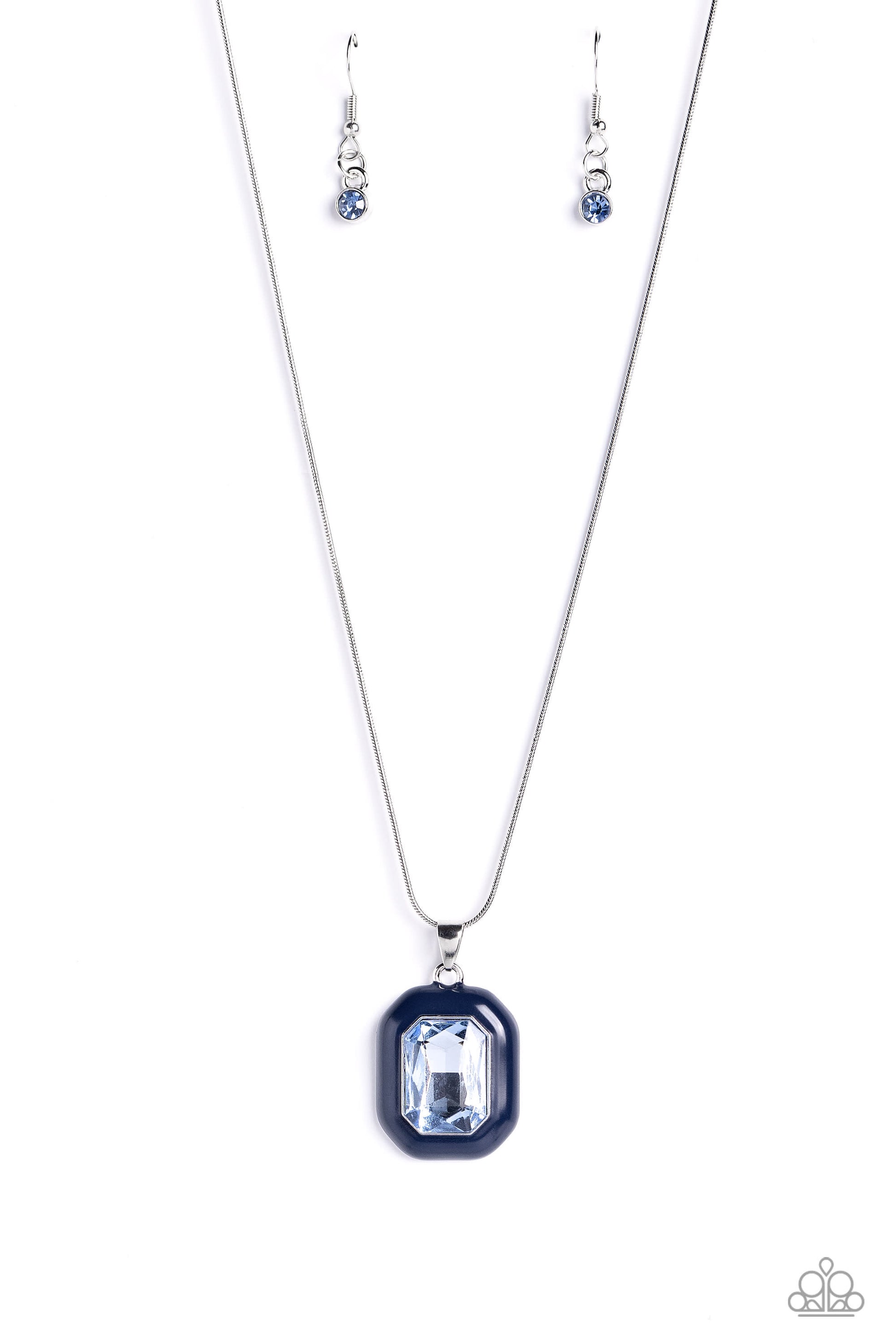Paparazzi Accessories Emerald Energy - Blue Paparazzi Accessories: Summer 2023 Summer Party Pack Exclusive Jewelry