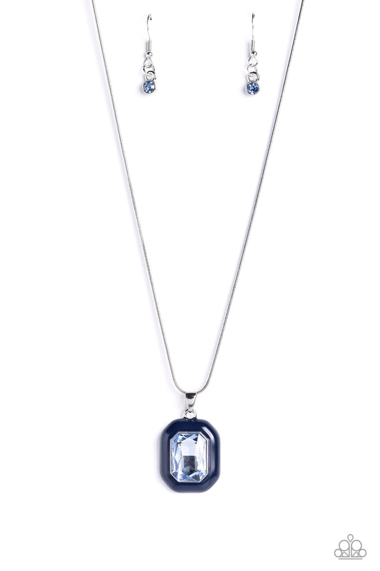 Paparazzi Accessories Emerald Energy - Blue Paparazzi Accessories: Summer 2023 Summer Party Pack Exclusive Jewelry