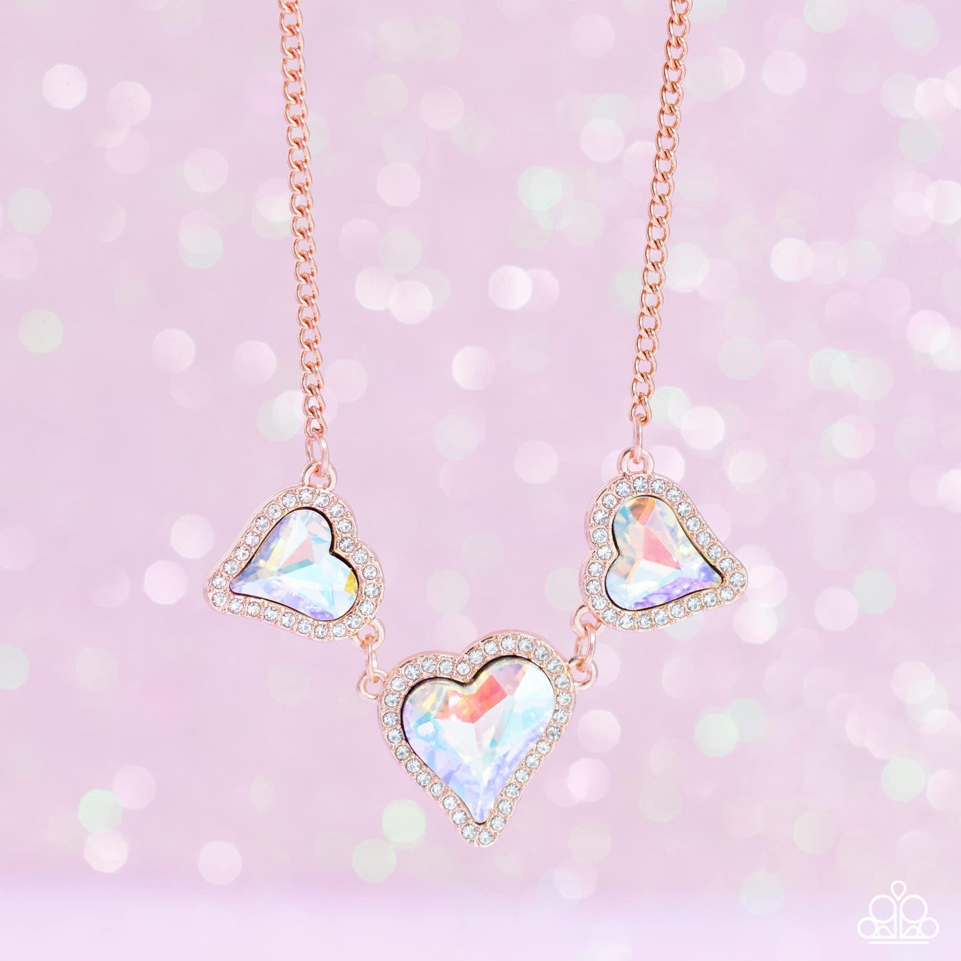 Paparazzi Accessories State of the Heart - Copper May 2023 Gimme the Glitz Exclusive Jewelry
