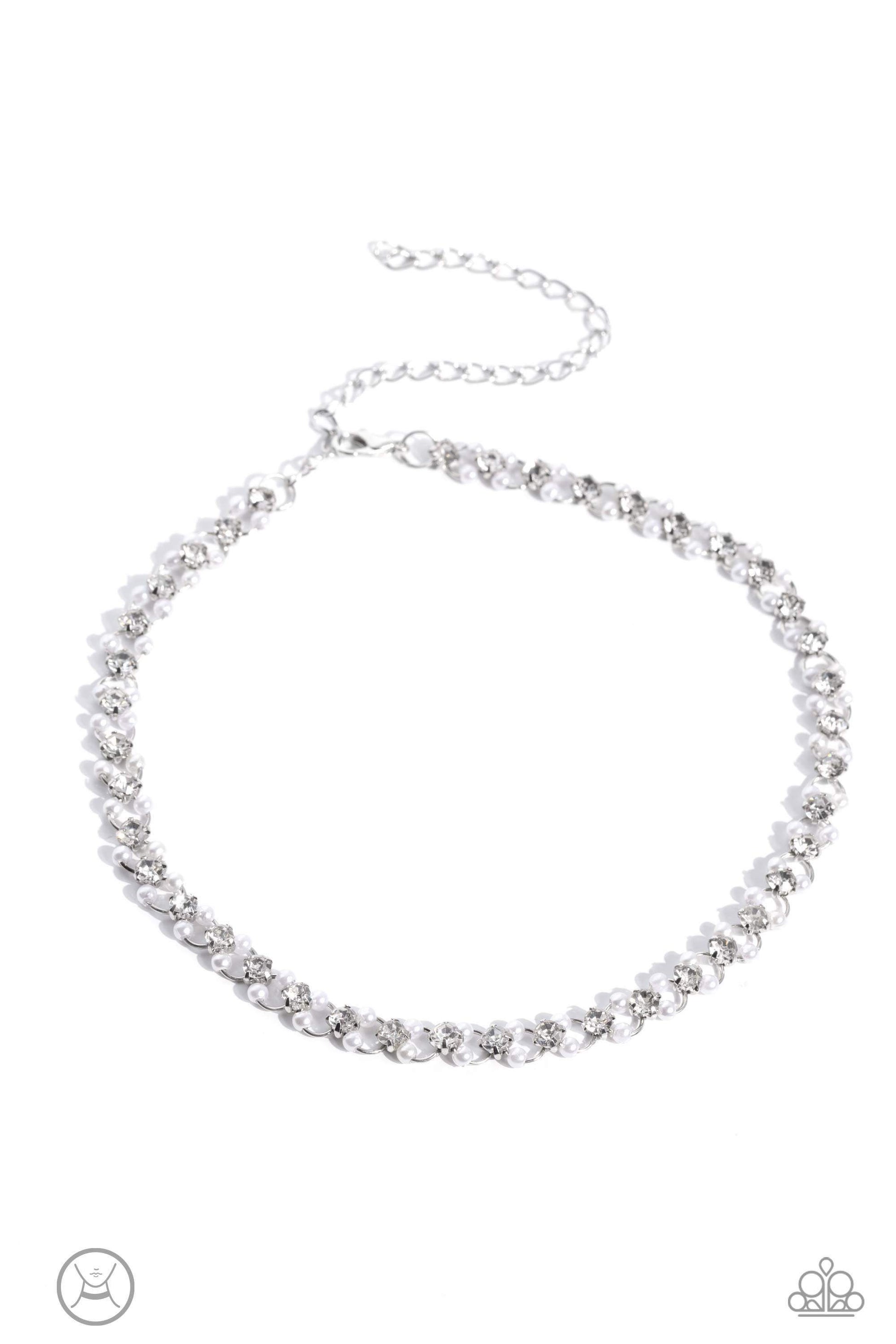 Paparazzi Accessories June 2023 Life Of Party June 2023 LOP Preview Pack of All 5 Exclusive Pieces Includes one of each Life of the Party exclusive accessory for June 2023: Necklace: "Classy Couture - WhiteHoop Earring: "Hypnotic Heart Attack - Multi" Nec