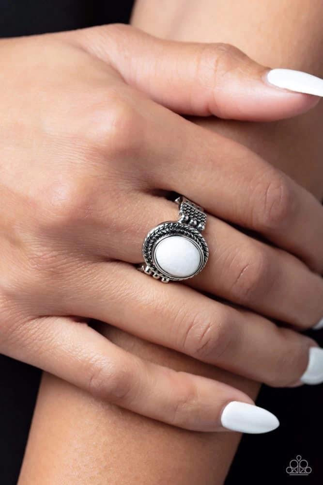 Paparazzi Accessories Ranch Ready - White Fashion Fix Exclusive July Stylist Picks Jewelry