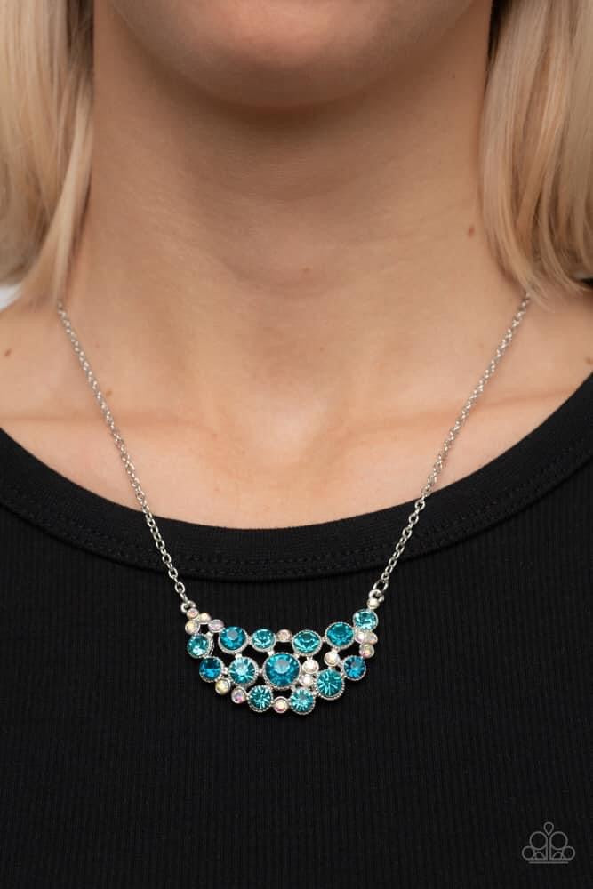 Paparazzi Accessories Effervescently Divine - Blue Fashion Fix Exclusive July Stylist Picks Jewelry
