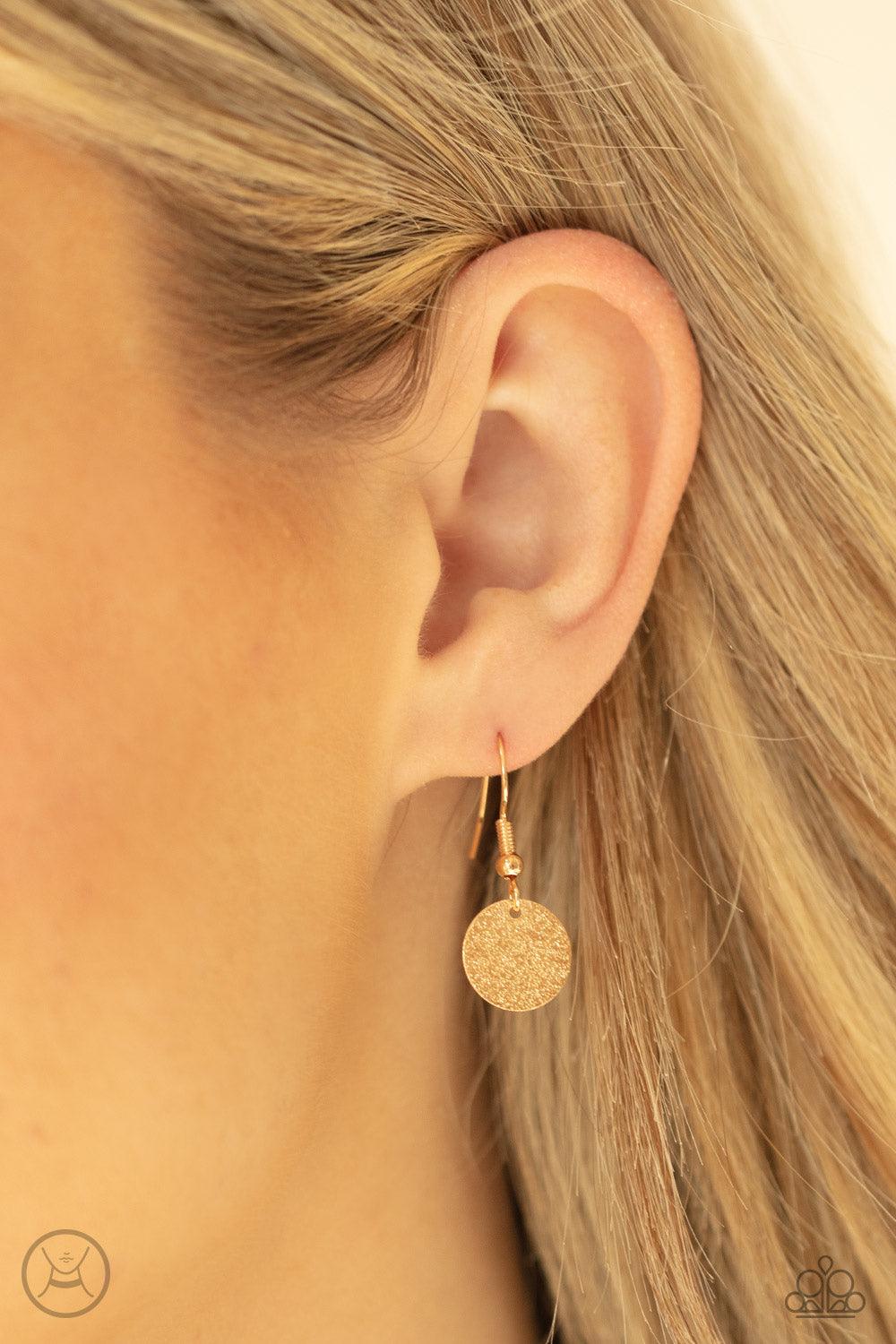 Paparazzi Accessories Reflection Detection - Gold Hammered in shimmery detail, a shiny collection of dainty gold discs delicately link into a blinding display around the neck. Features an adjustable clasp closure. Sold as one individual choker necklace. I