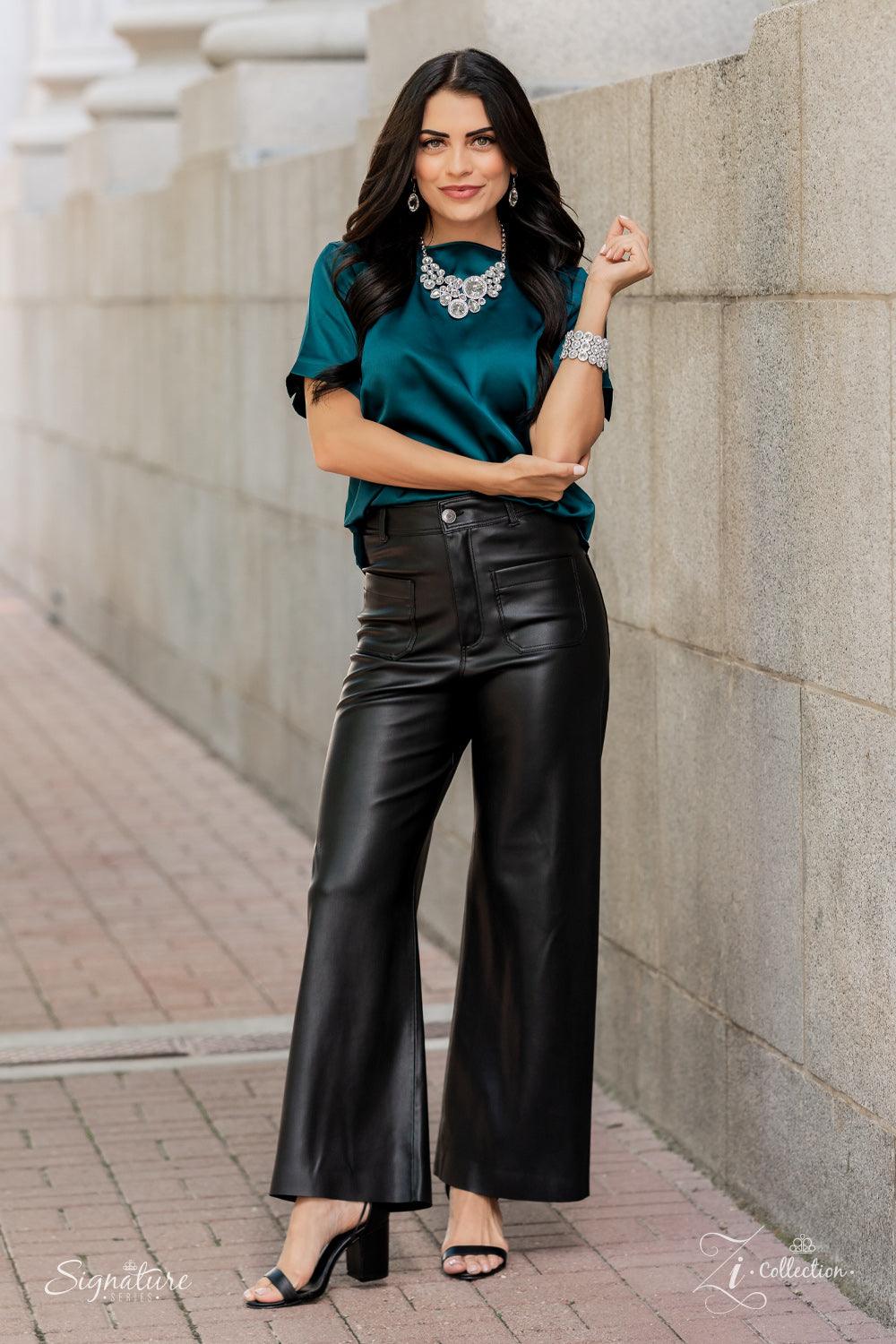 Paparazzi Accessories The Danielle Featuring an oversized collection of round, oval, and teardrop white rhinestones, an exaggerated explosion of dynamite dazzle coalesces into three separate frames below the collar. The combustible frames flawlessly link