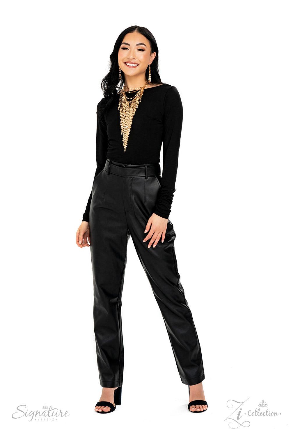 Paparazzi Accessories The Suz A seemingly infinite collection of dainty gold discs flickers and flashes as they catch the light, draping into four shimmery rows down the chest. Twinkly tassels of matching gold discs stream out from the bottom of the lower
