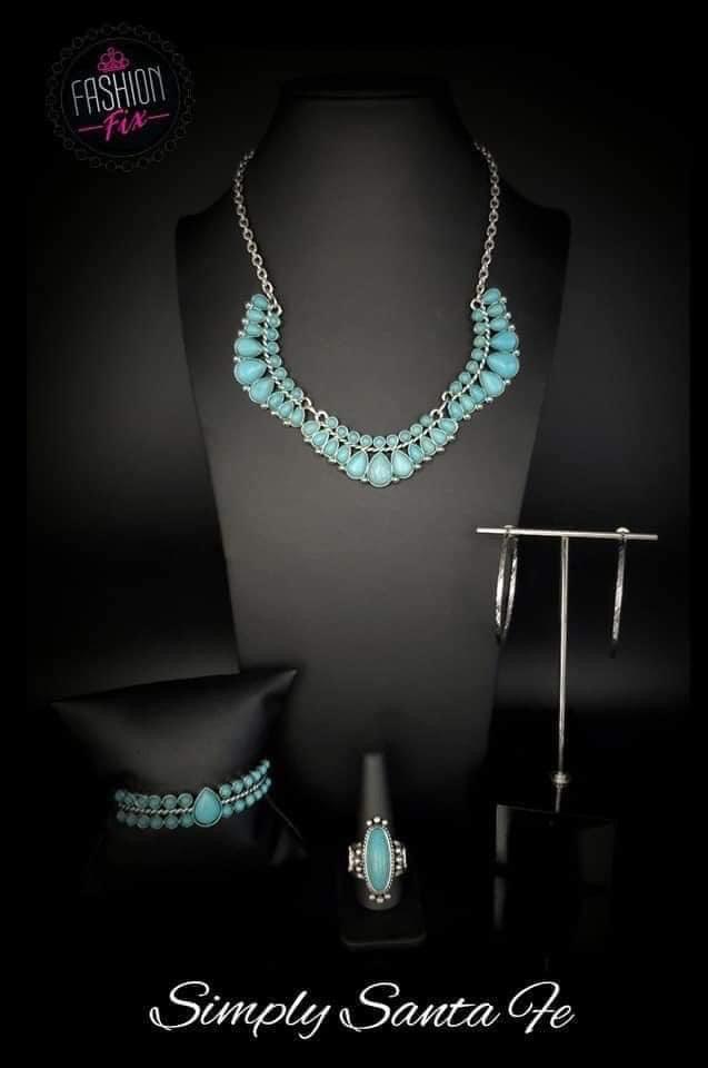 Paparazzi Accessories Simply Santa Fe: FF October 2020 Earthy, desert-inspired designs are what the Simply Santa Fe collection is all about. Natural stones, indigenous patterns, and vibrant colors of the Southwest are sprinkled throughout this trendy coll