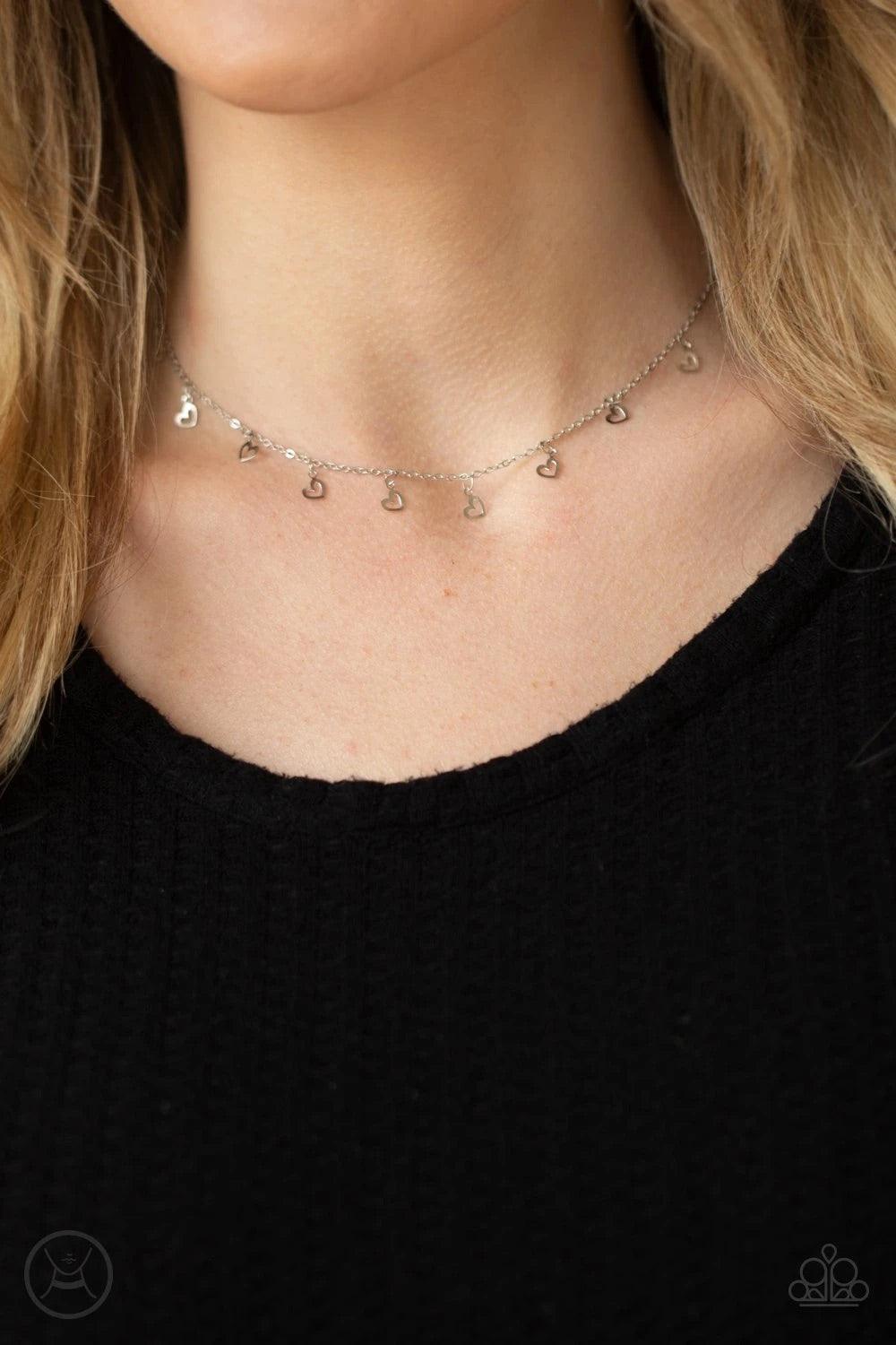 Paparazzi Accessories Charismatically Cupid - Silver July Fashion Fix Exclusive Jewelry