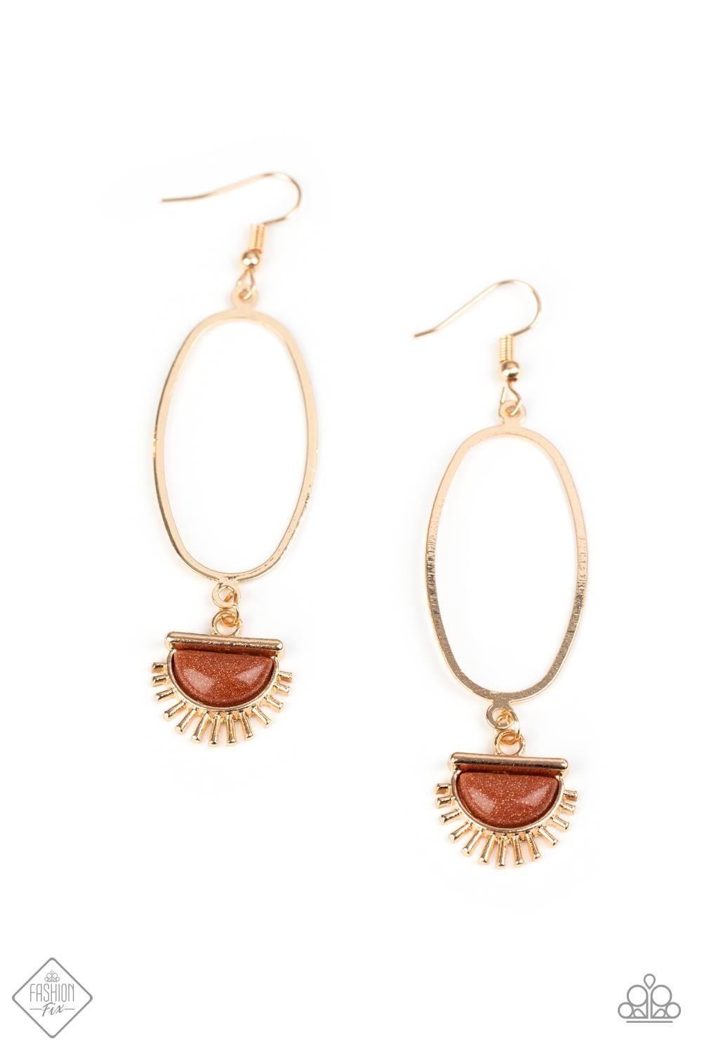Paparazzi Accessories Sunset Sightings - FF July 2020 Trendsetters are sure to gravitate towards the accessories found in the Sunset Sightings collection. Featuring more drastic designs, bold colors, and funky combinations found outside the box, the piece