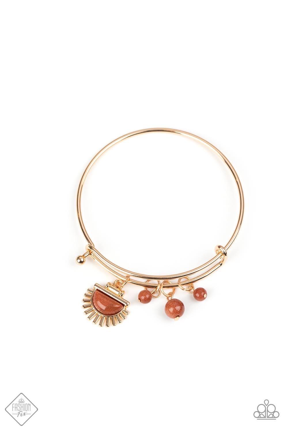 Paparazzi Accessories Sunset Sightings - FF July 2020 Trendsetters are sure to gravitate towards the accessories found in the Sunset Sightings collection. Featuring more drastic designs, bold colors, and funky combinations found outside the box, the piece