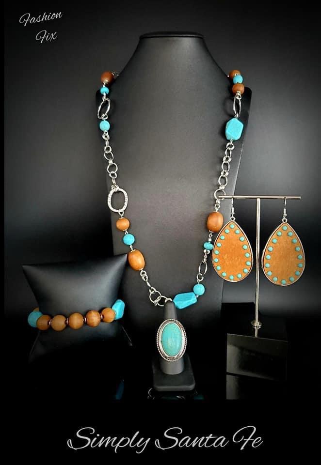 Paparazzi Accessories Simply SantaFe: June 2021 Fashion Fix Earthy, desert-inspired designs are what the Simply Santa Fe collection is all about. Natural stones, indigenous patterns, and vibrant colors of the Southwest are sprinkled throughout this trendy