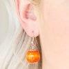 Paparazzi Accessories Oh My Miami - Orange Brown wooden beads are threaded along shiny brown cording. Brushed in a vivacious finish, dramatic orange wooden beads alternate below the collar for a bold summer look. Features a button loop closure. Necklaces