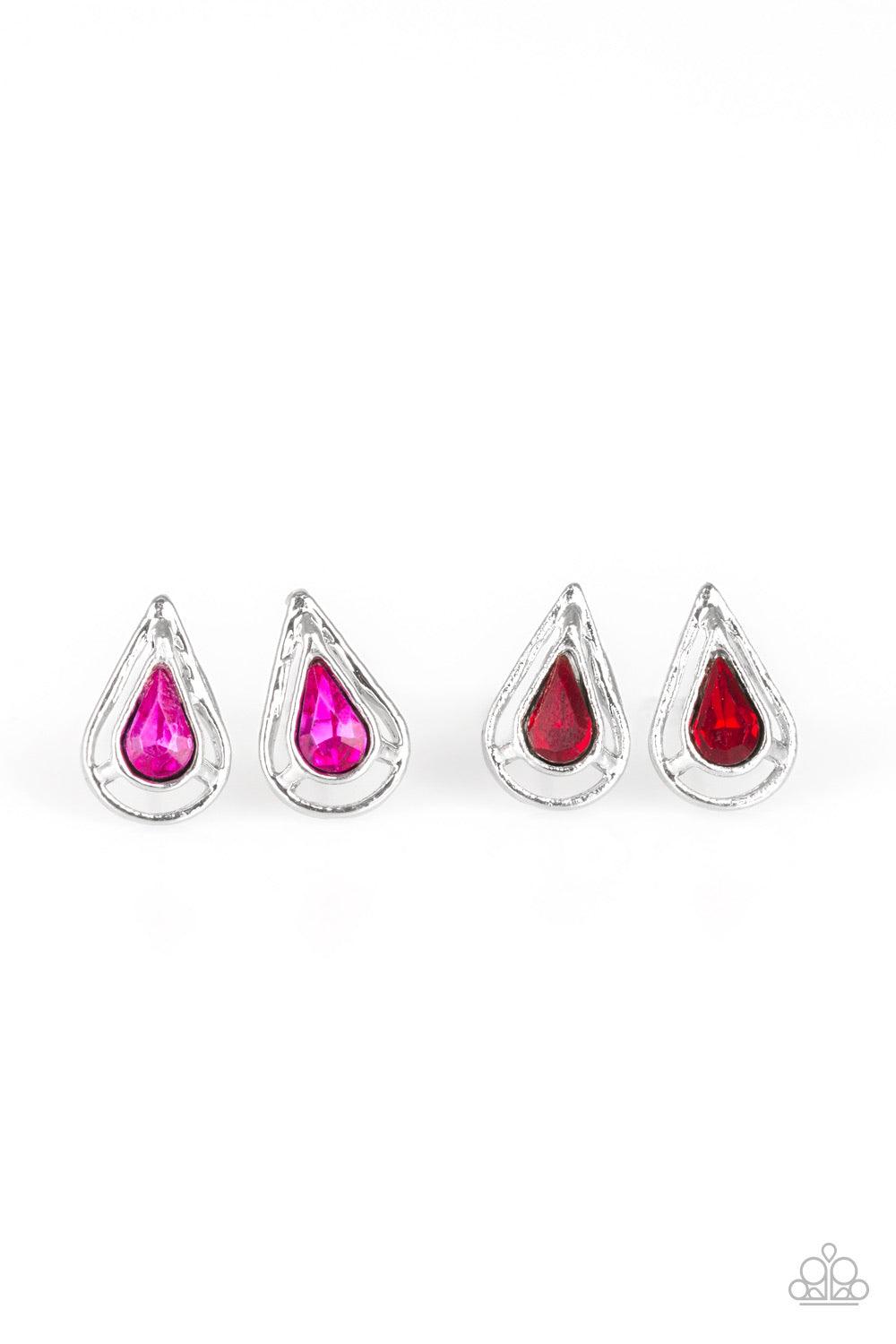 Paparazzi Accessories Starlet Shimmer Earrings: #4 - Multi Iridescent Earrings ONLY *Color Not Shown Jewelry