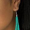 Paparazzi Accessories Summer Samba ~Blue Countless turquoise seed beads drape into a gorgeous layered cascade below the collar. Dainty metallic accents are sprinkled between the colorful beads, adding irresistible hints of shimmer to the seasonal palette.