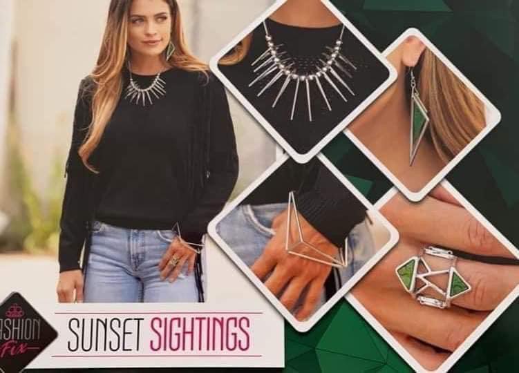 Paparazzi Accessories Sunset Sitings: FF December 2020 Trendsetters are sure to gravitate towards the accessories found in the Sunset Sightings collection. Featuring more drastic designs, bold colors, and funky combinations found outside the box, the piec