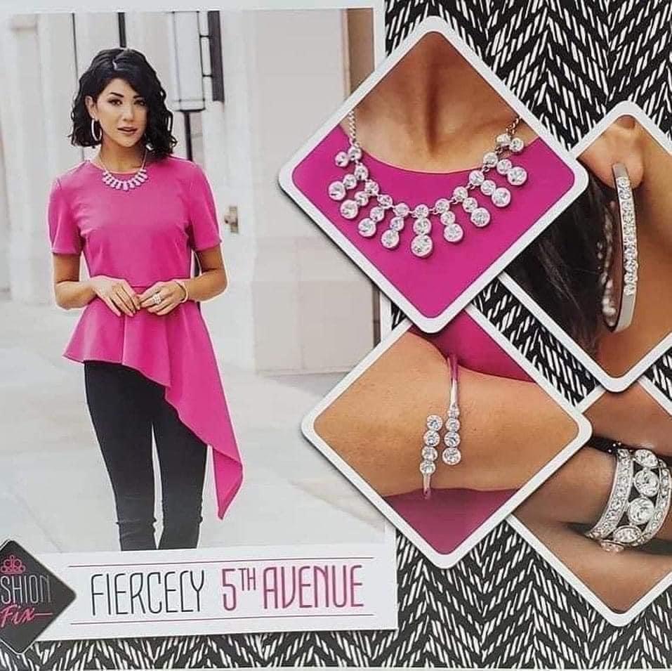 Paparazzi Accessories Fiercely 5th Avenue: February 2021 FF The styles featured in the Fiercely 5th Avenue collection are exactly what you would expect with a name like that: Sleek, classy, metallic designs that you’d find on the streets of New York. The