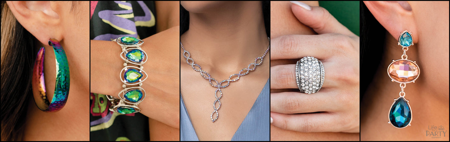 Paparazzi Accessories Life of The Party: September 2022 September 2022 Life of The Party Complete Pack Jewelry Sets