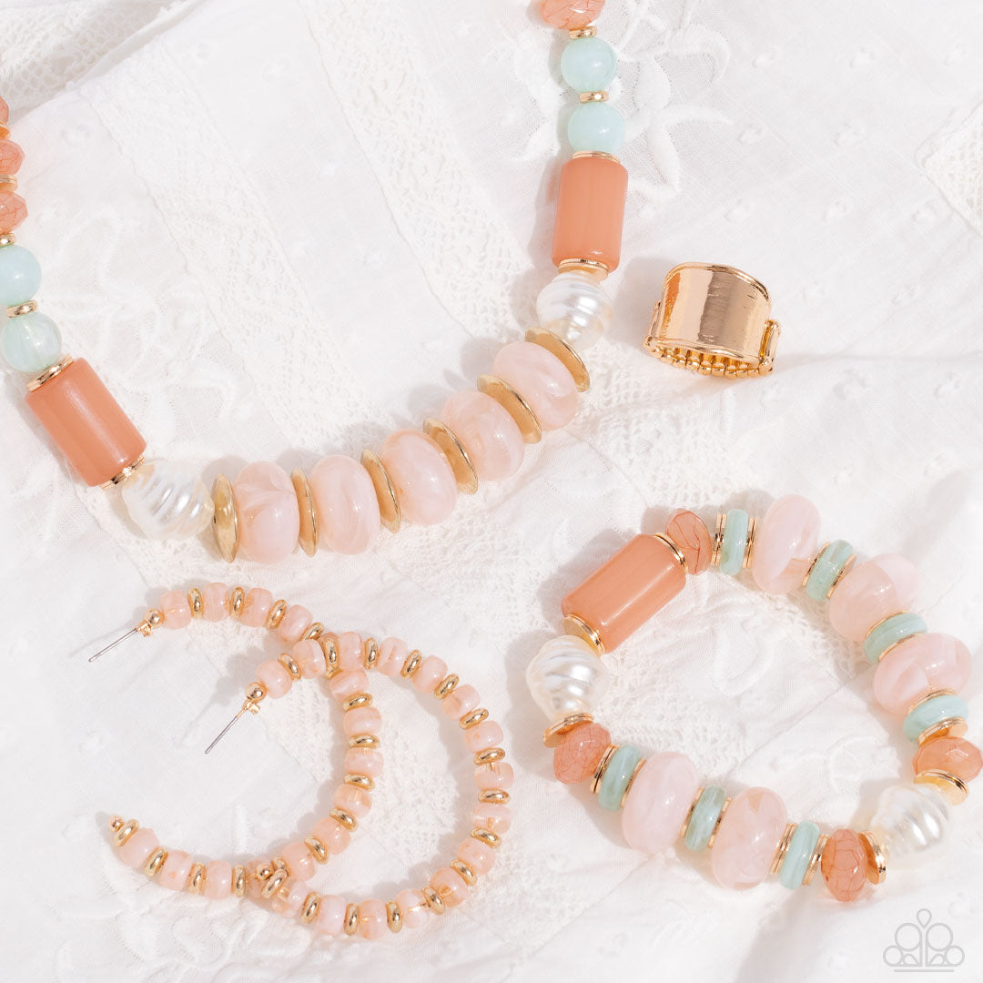 Paparazzi Accessories Glimpses of Malibu: FF December 2022 Featuring playful styles accented with fun pops of color, the Glimpses of Malibu Collection is an endearing assortment of cheerful and whimsical laid-back fashion. From the bubbly outgoing sociali