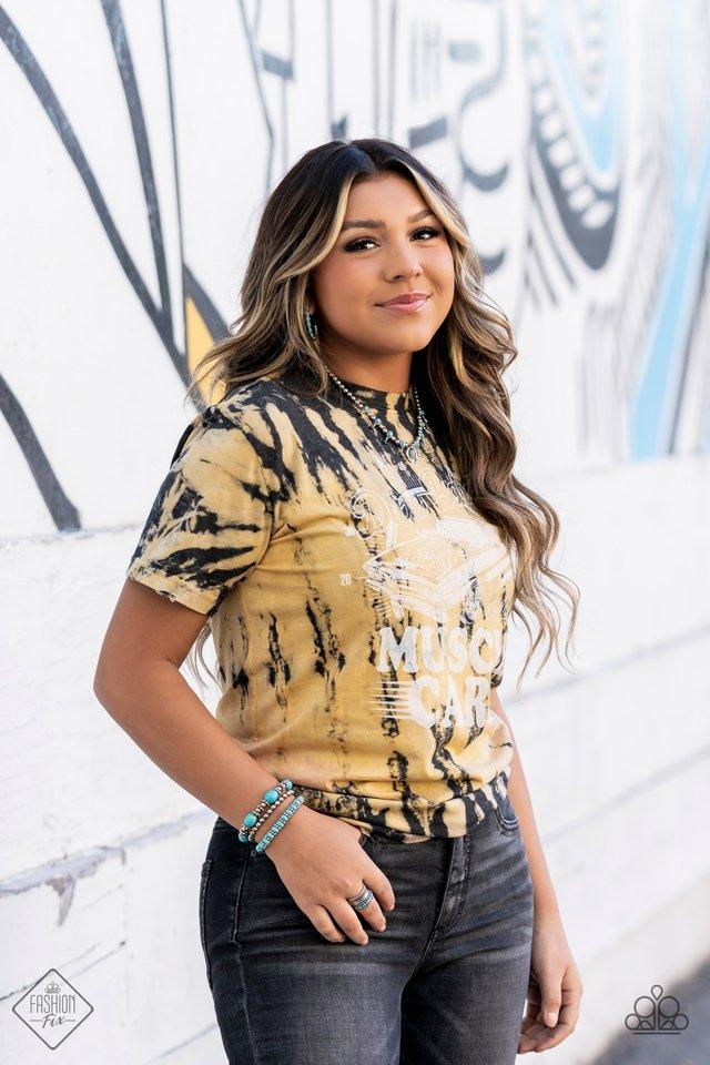 Paparazzi Accessories Simply Santa Fe: FF December 2021 Earthy, desert-inspired designs are what the Simply Santa Fe collection is all about. Natural stones, indigenous patterns, and vibrant colors of the Southwest are sprinkled throughout this trendy col