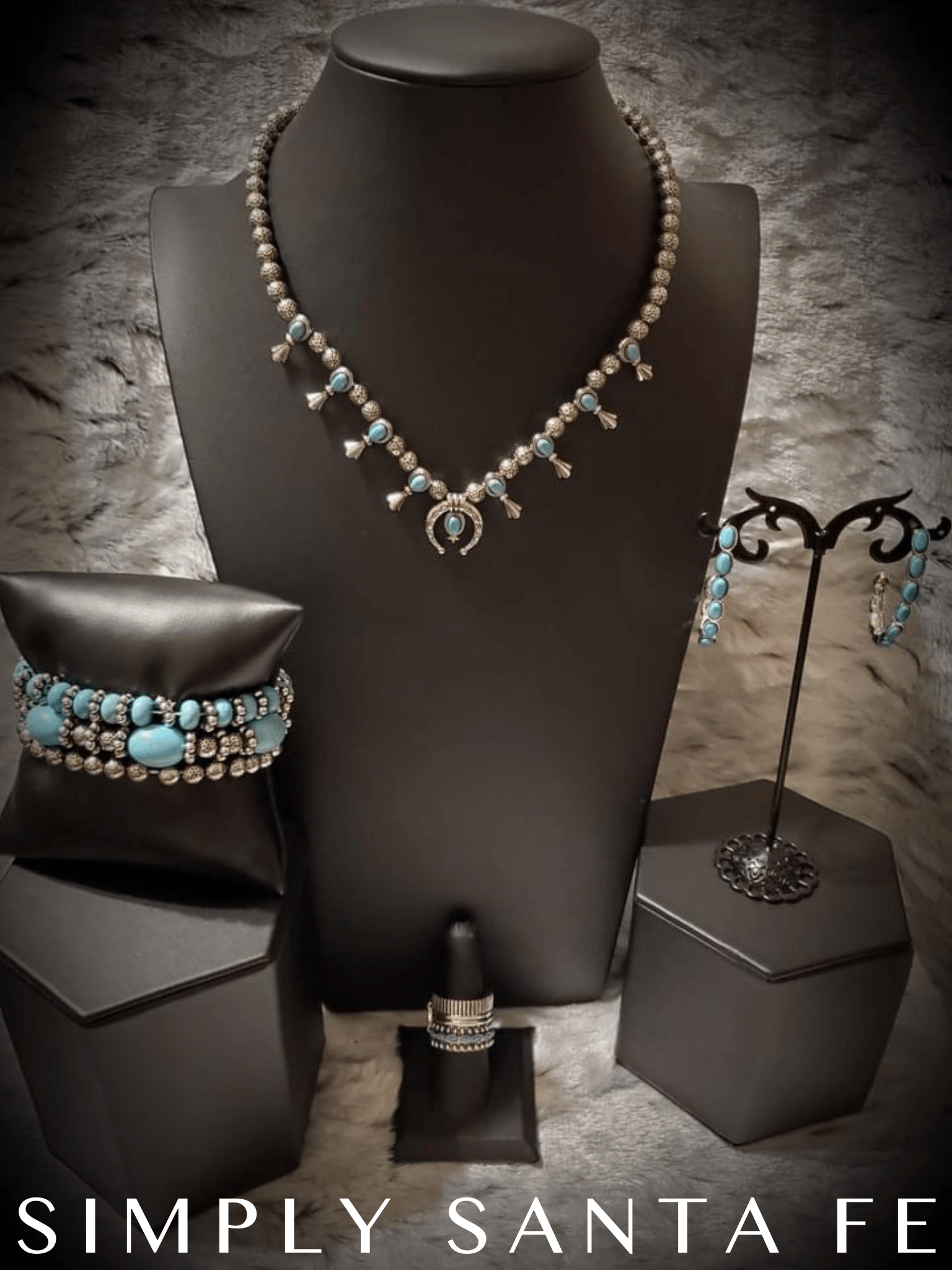 Paparazzi Accessories Simply Santa Fe: FF December 2021 Earthy, desert-inspired designs are what the Simply Santa Fe collection is all about. Natural stones, indigenous patterns, and vibrant colors of the Southwest are sprinkled throughout this trendy col