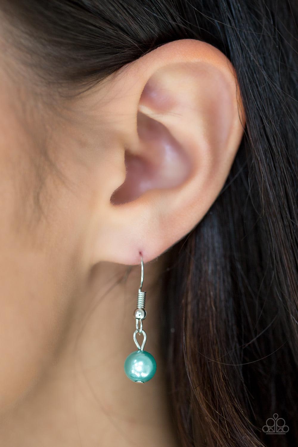 Paparazzi Accessories Chicly Classic - Multi Classic green, pink, and purple pearls trickle from three shimmery chains below the collar, adding a timeless twist to a traditional pearl palette. Features an adjustable clasp closure. Jewelry