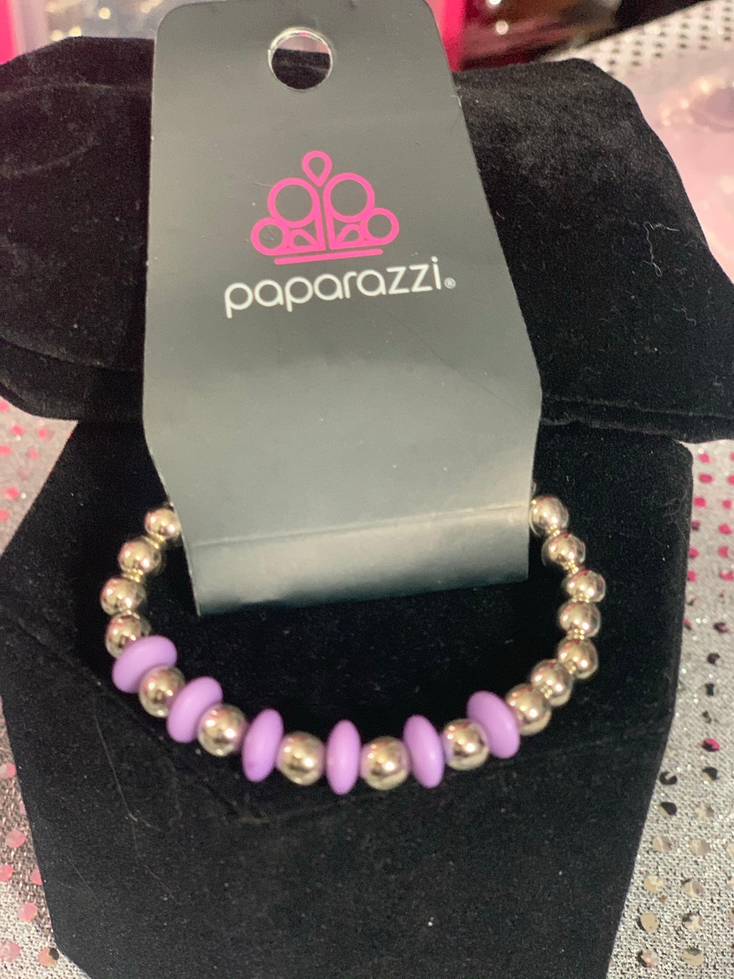 Paparazzi Accessories Starlet Shimmer Bracelet: #16 - Purple Jewelry