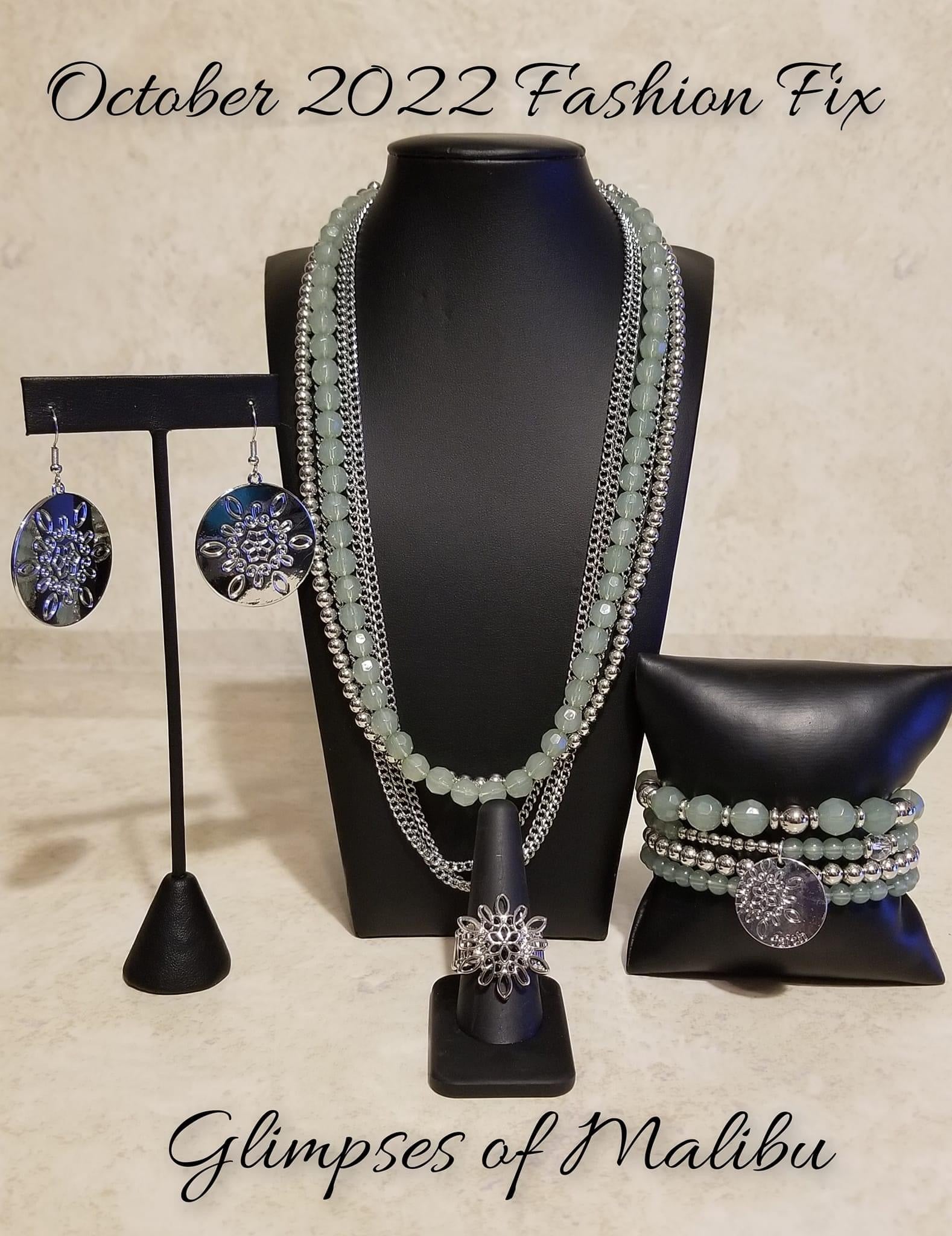 Paparazzi Accessories Glimpses of Malibu: FF October 2022 Featuring playful styles accented with fun pops of color, the Glimpses of Malibu Collection is an endearing assortment of cheerful and whimsical laid-back fashion. From the bubbly outgoing socialit