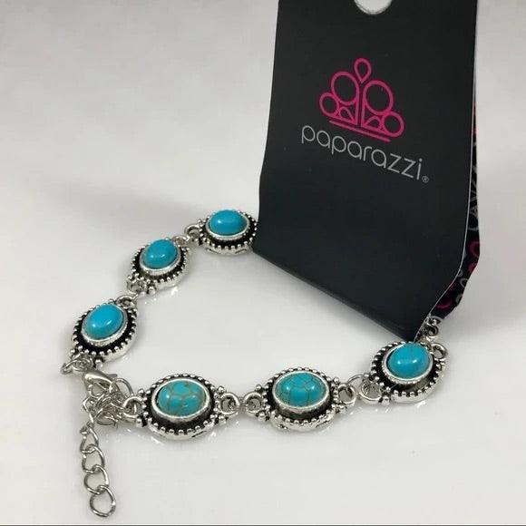 Paparazzi Accessories Rocky Mountain Ranger - Blue Paparazzi Exclusive Jewelry
