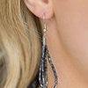 Paparazzi Accessories Flashy Fashion - Blue Brushed in a flashy metallic finish, countless strands of blue seed beads converge with strands of silver seed beads, creating colorful layers below the collar. Features an adjustable clasp closure. Jewelry