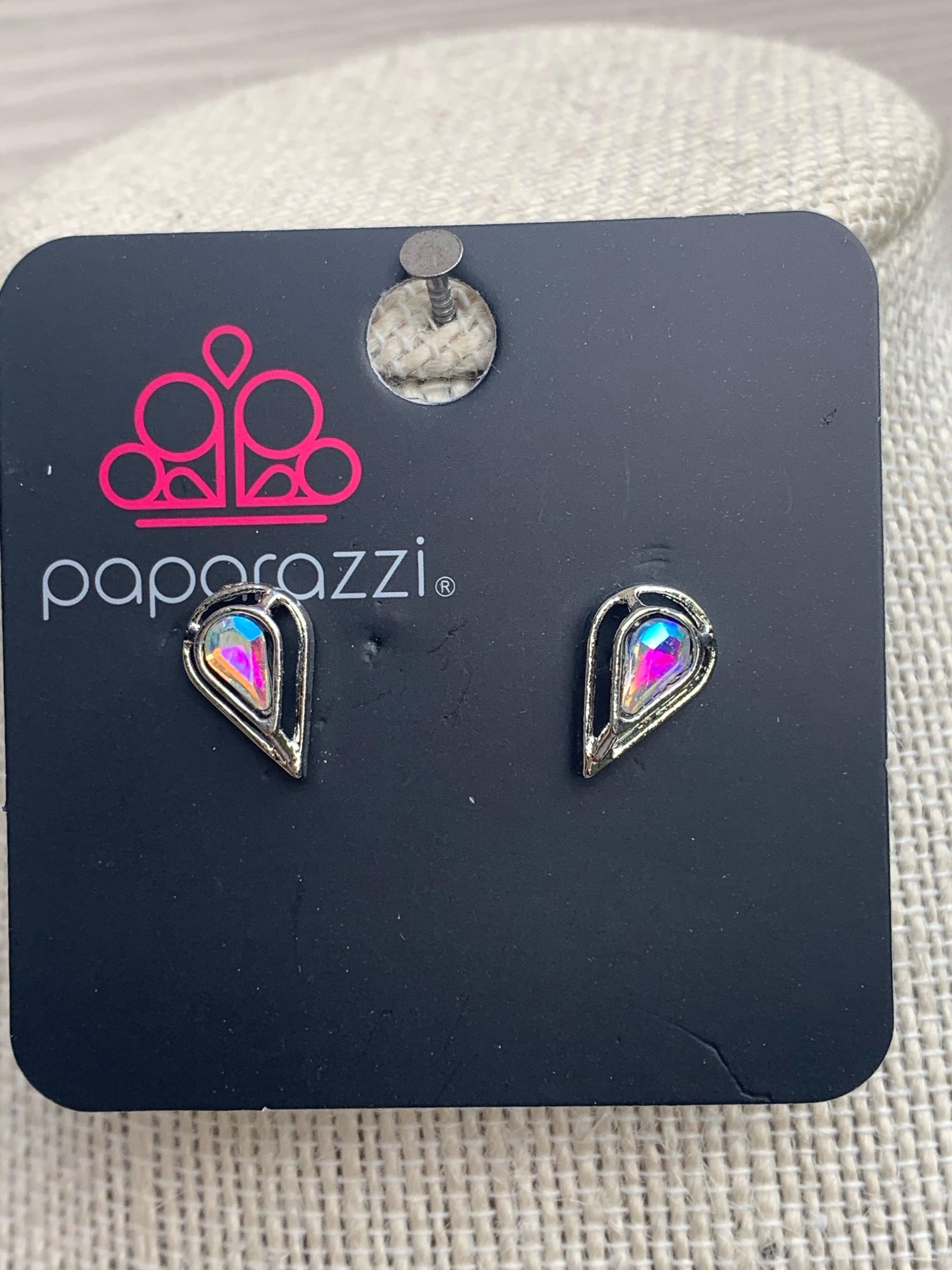 Paparazzi Accessories Starlet Shimmer Earrings: #4 - Multi Iridescent Earrings ONLY *Color Not Shown Jewelry