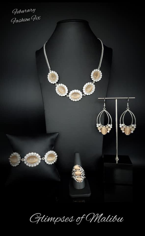 Paparazzi Accessories Glimpses of Malibu: February 2021 FF The Glimpses of Malibu collection was created with inspiration from the styles of Malibu, CA. Styles in this Trend Blend will feature fun, livable fashion with an upscale flavor. The color are usu
