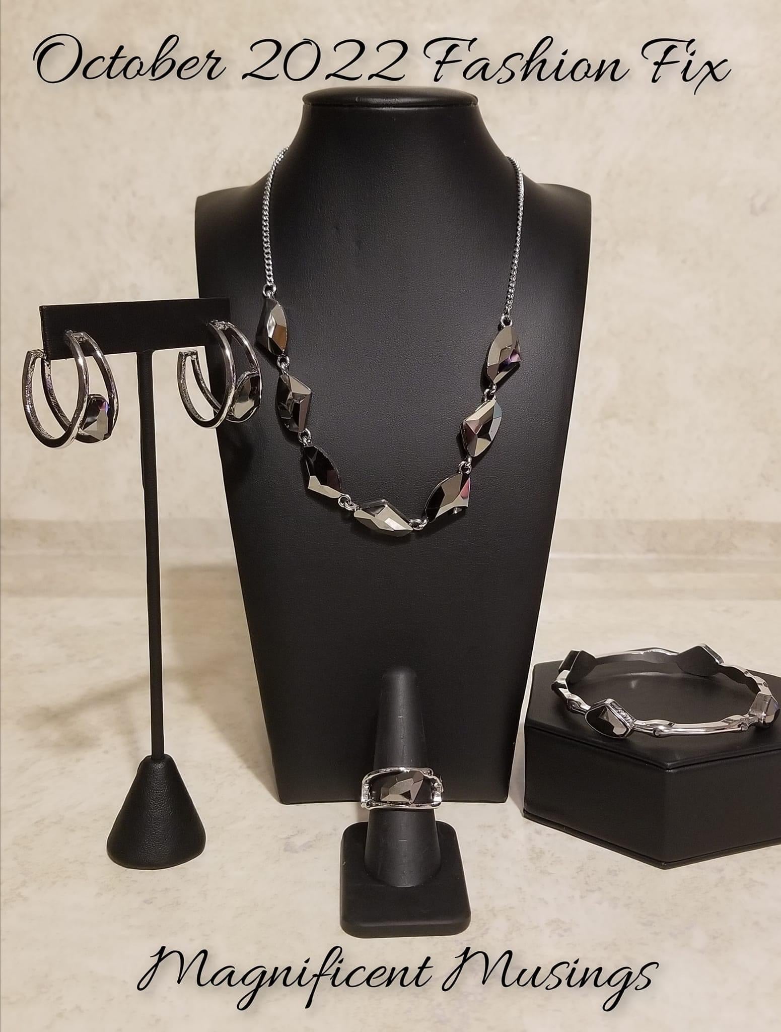 Paparazzi Accessories Magnificent Musings: FF October 2022 The Magnificent Musings Collection features bold statement pieces and edgy designs. Reveling in sassy, unapologetic fashion, Magnificent Musings mavens confidently express themselves through glamo