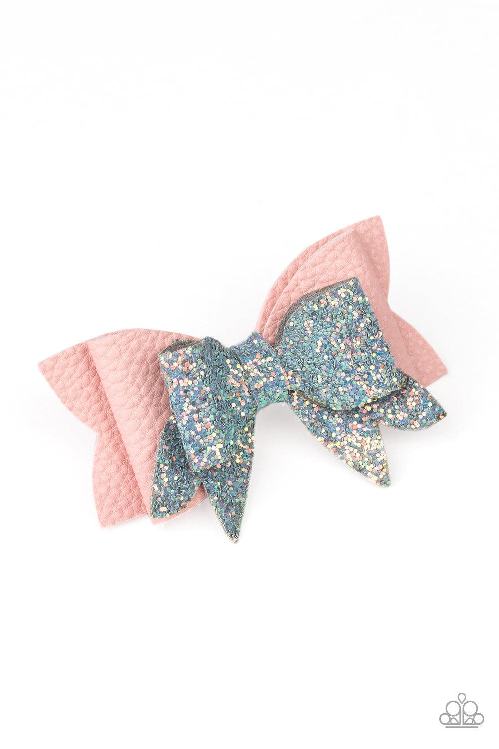Paparazzi Accessories Sugary Sequins - Multi Featuring glittery blue rhinestone centers, ornate silver frames are threaded along stretchy bands, linking across the wrist for a refined look. Hair Pins