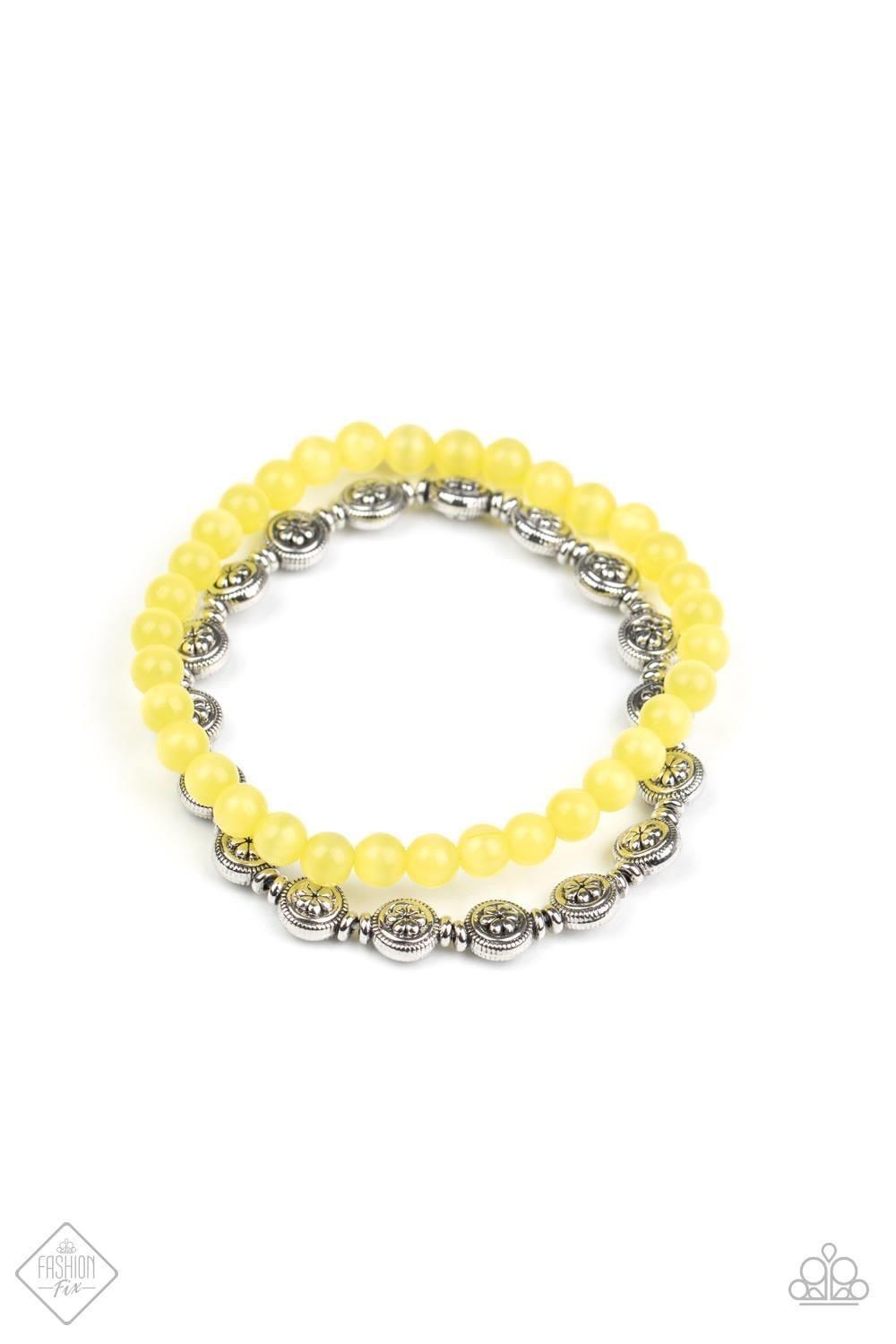 Paparazzi Accessories Glimpse of Malibu: FF August 2020 The Glimpses of Malibu collection was created with inspiration from the styles of Malibu, CA. Styles in this Trend Blend will feature fun, livable fashion with an upscale flavor. The color are usuall