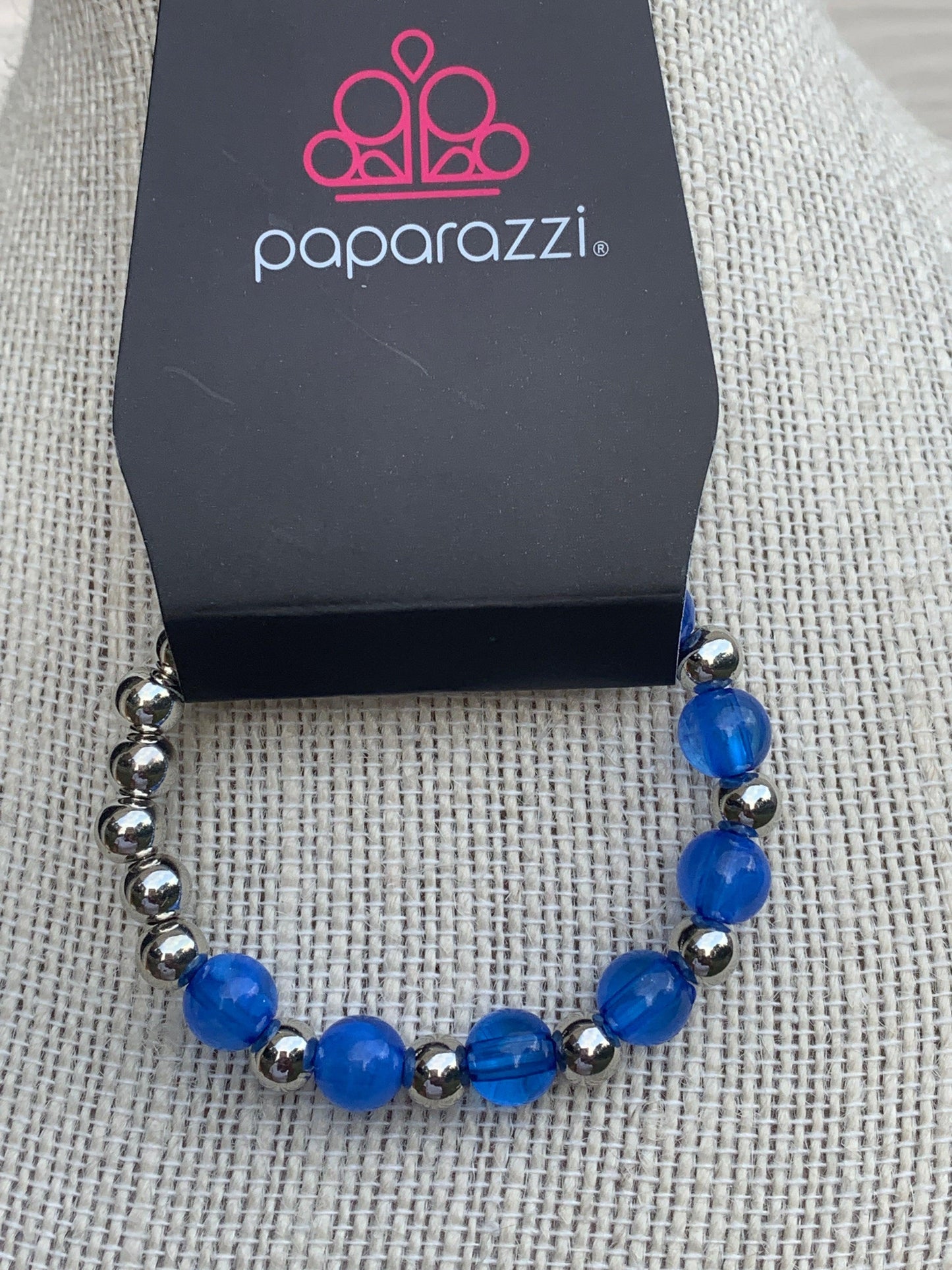 Paparazzi Accessories Starlet Shimmer Bracelet: #4 ~Blue Navy Blue Bracelet ONLY *Not Pictured