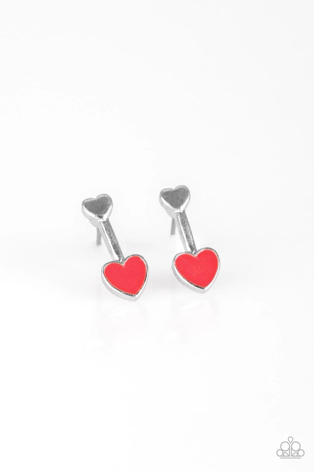Paparazzi Accessories Starlet Shimmer Earrings: #20 Red Jewelry